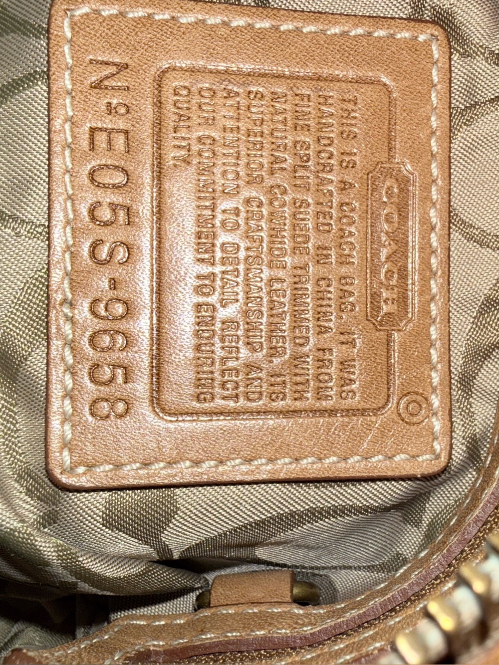 Coach Suede SoHo Bag in Tan - Classic - Picture 8 of 8
